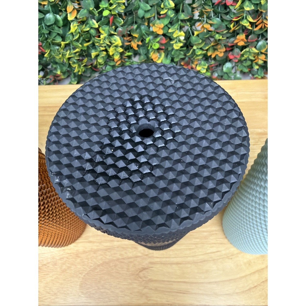 Starbucks Jelly‎ Studded Tumbler Lot 4 Matte Black Mint Honeycomb 24 oz Holidays - Picture 5 of 11